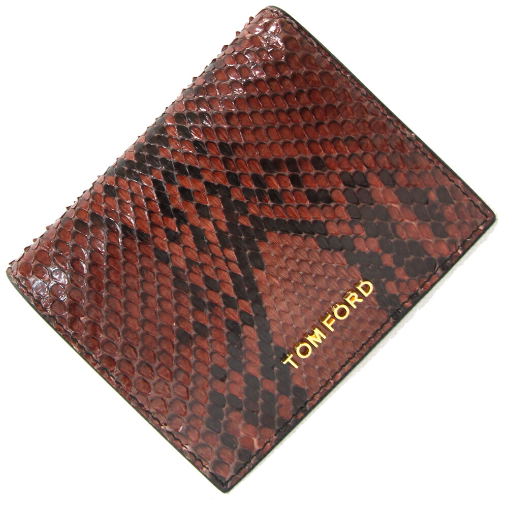 TOM FORD 二つ折り 財布 T字 トムフォード レザー ウォレット TOM FORD 二つ折り 財布 T字 トムフォード レザー ウォレット