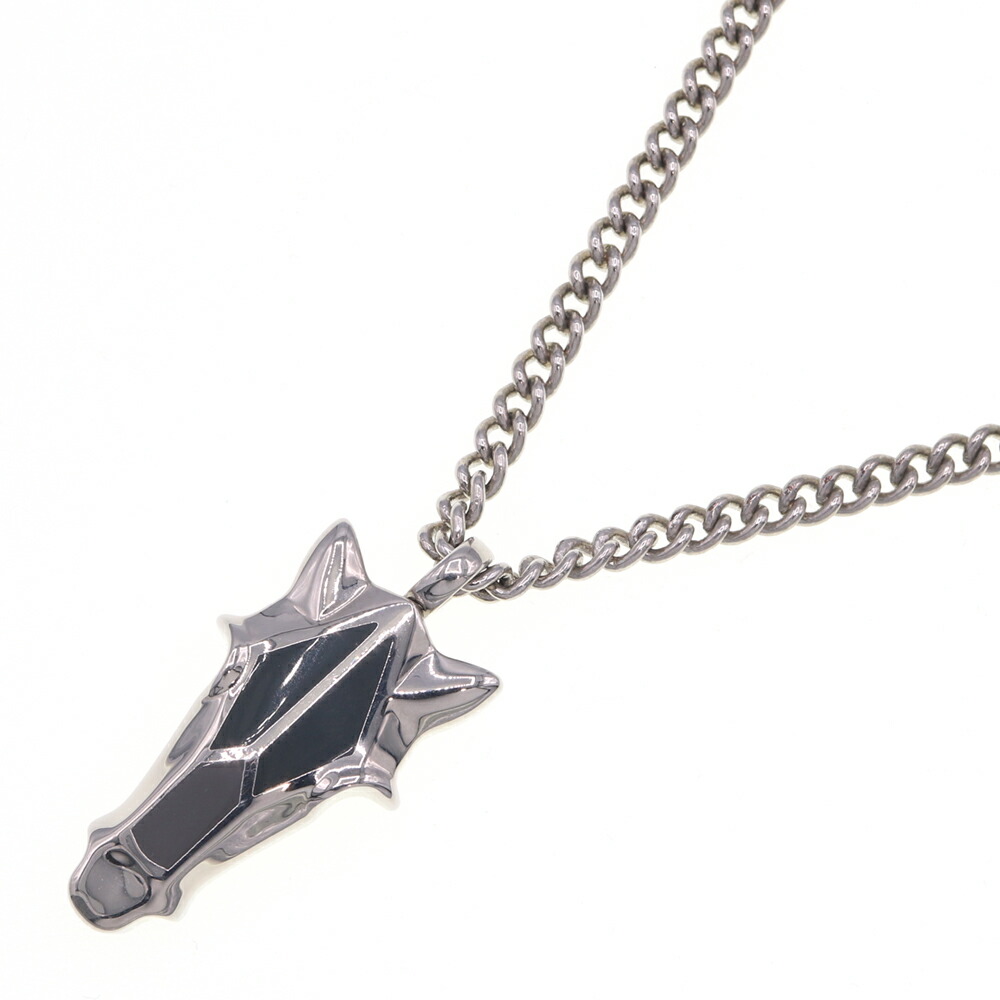 エルメス 首飾り デストリエ H077343FPAA しろがね色 金属元素 バッファローホーン 中古 シャンデリヤ 付属物 馬 導管 レディース HERMES