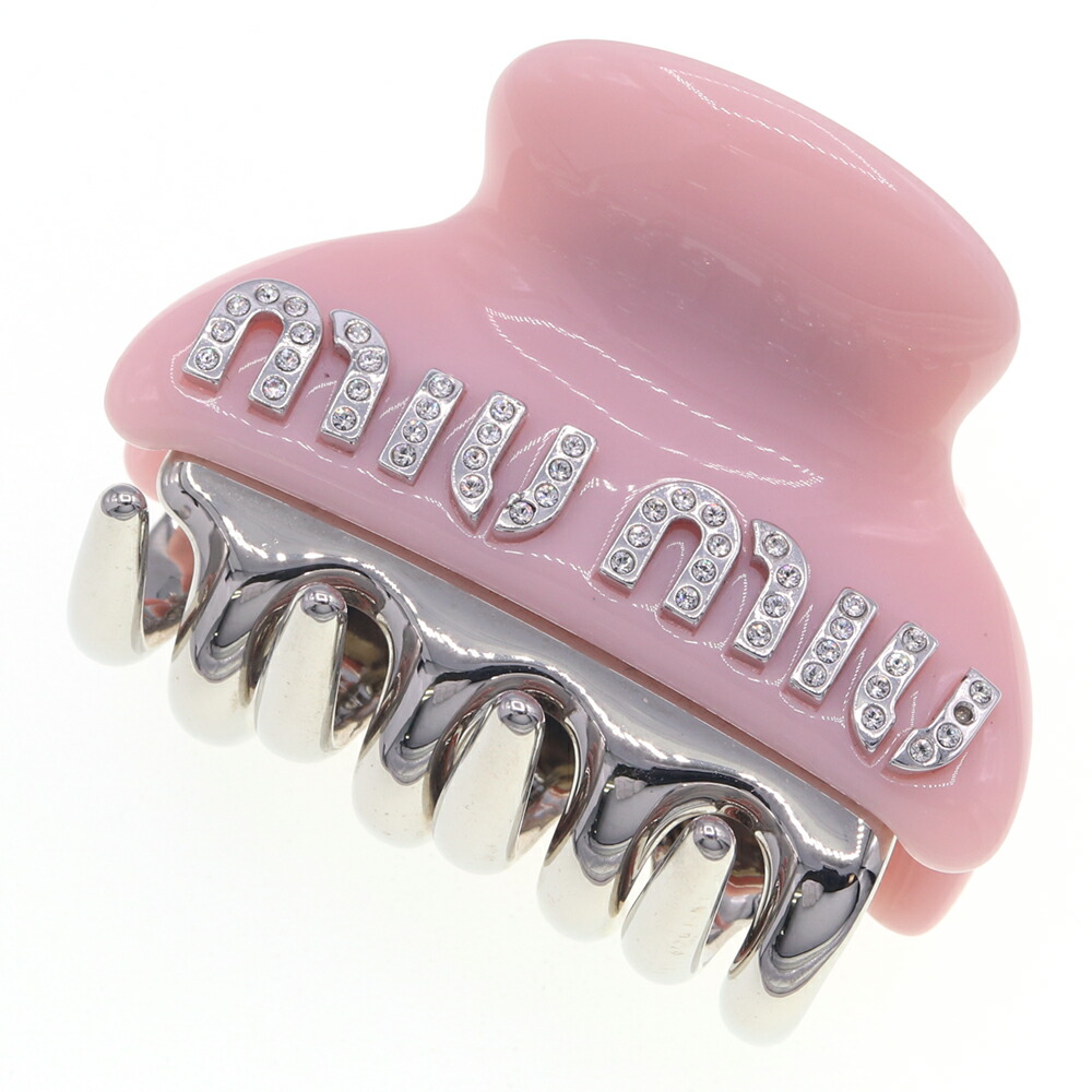 miu miu ヘアクリップ ピンク 新品 ミュウミュウMIUMIU ヘアクリップ ピンク サナ着用 - メルカリ