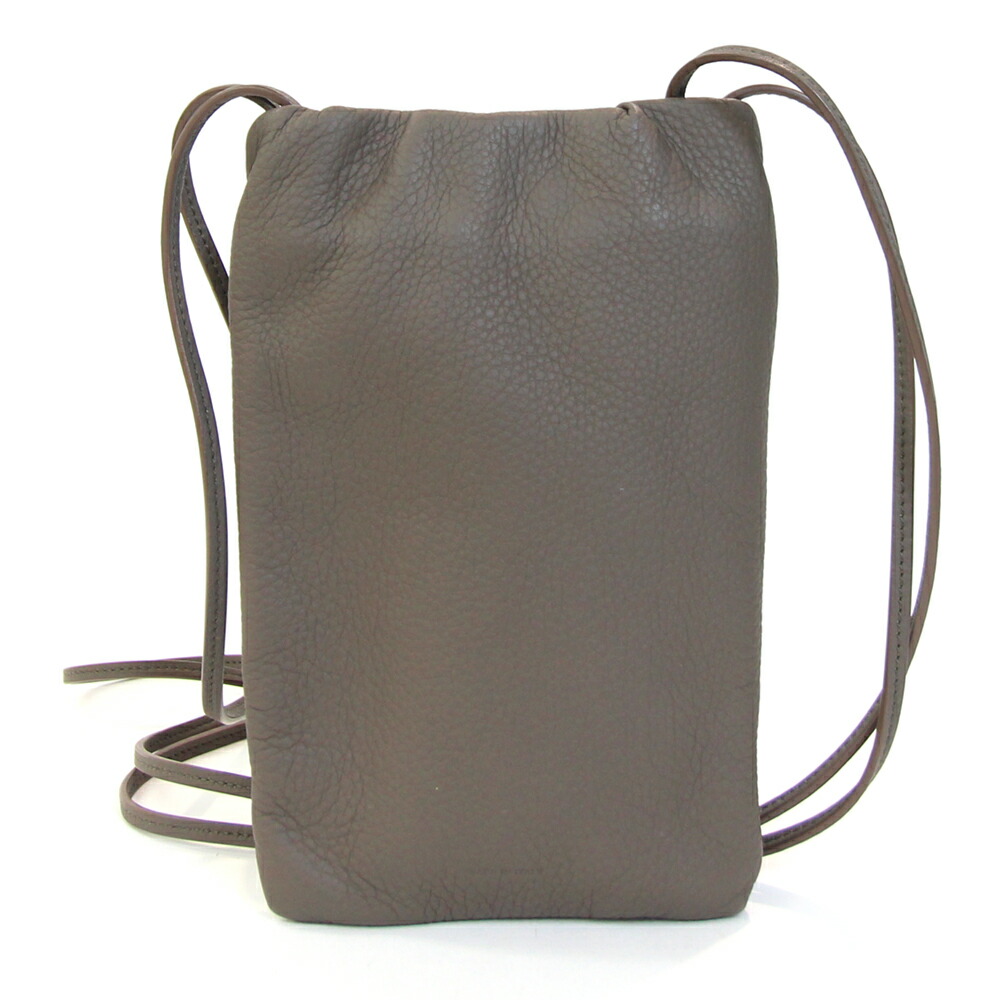 24PF new/The Row ナパレザーのブルスフォンケース Bag Beige THE ROW バッグ BOURSE PHONE CASE ブルス W1418 L23(505902413