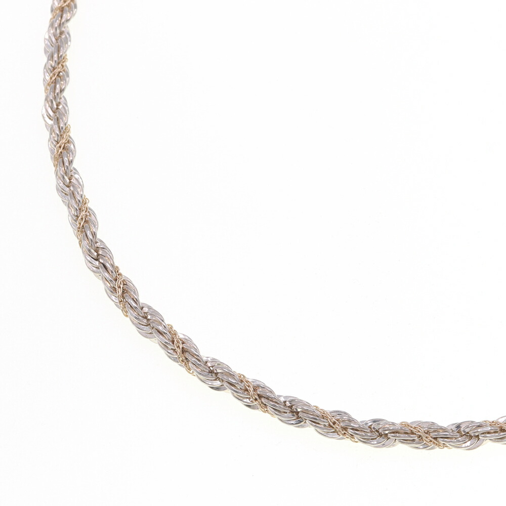 ティファニー ツイストロープピアス シルバー925/K14イエローゴールド TIFFANY＆CO ティファニー ツイストロープピアス シルバー925