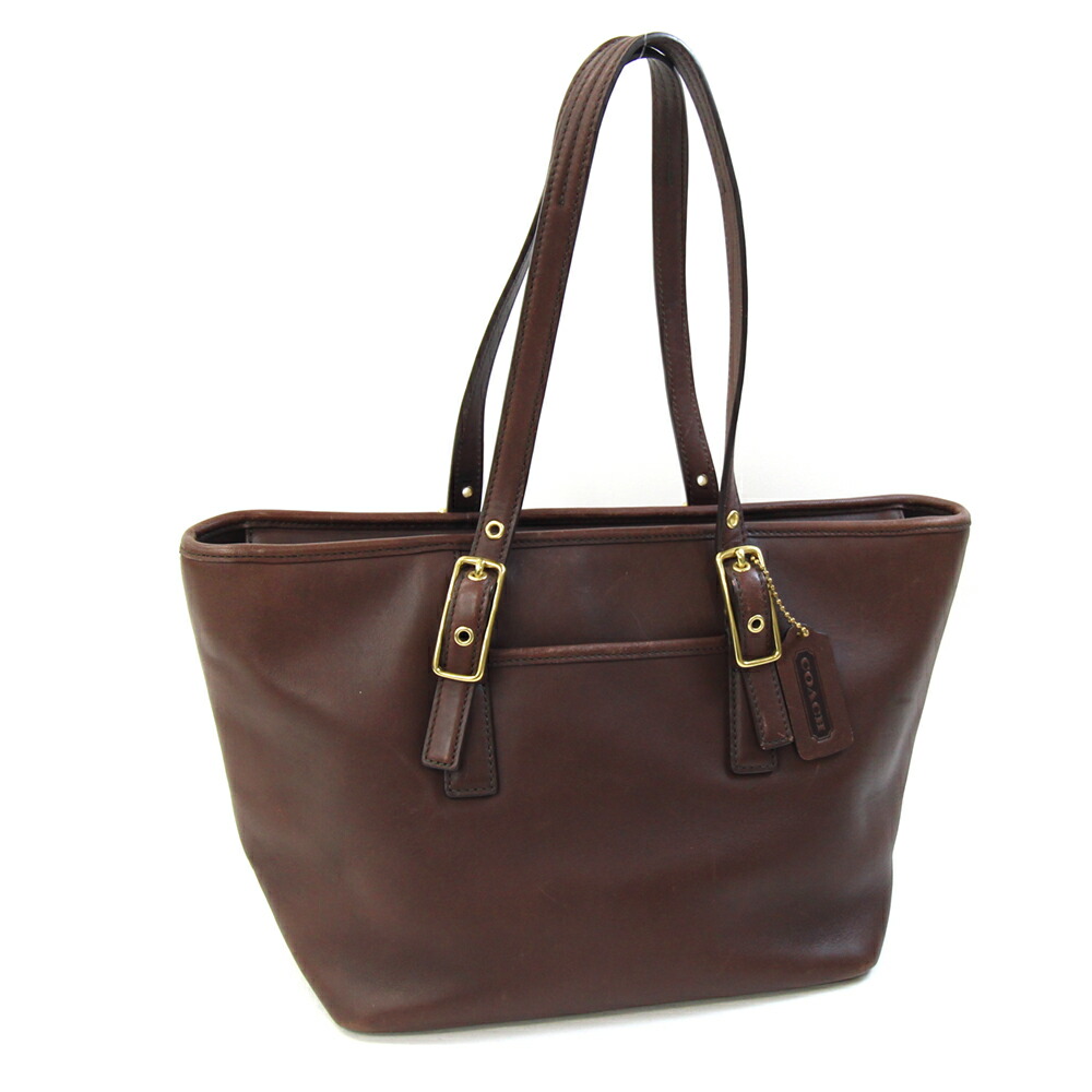 OLDCOACH オールドコーチ ハンドバッグ ブラウン 9063 COACH オールド コーチ レザー ハンドバッグ 焦げ茶☆9063