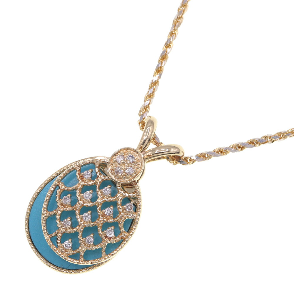 トルコ石 ターコイズ ネックレス 全長44cm 約8mm珠 オールノット トルコ石 ターコイズ ネックレス 全長44cm 約8mm珠 オールノット