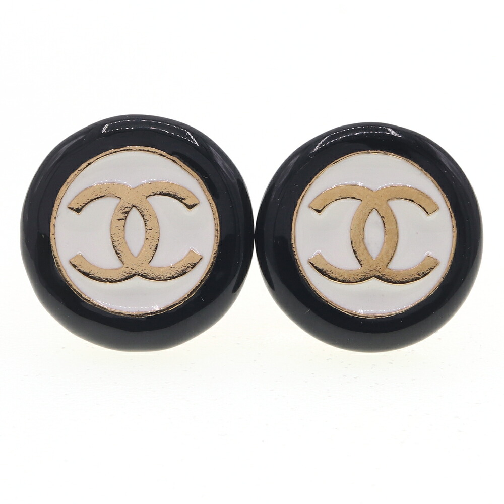 【中古】 シャネル ピアス ココマーク サークル バイカラー ABC997 ブラック ホワイト ゴールド金具 B24P 2024年モデル 中古 アクセサリー ラウンド レディース CHANEL | ハイ ブランド ブランドアクセサリー アクセ ヴィンテージ ビンテージ ゴールド ブランド品 装飾品｜夢市場プレミア