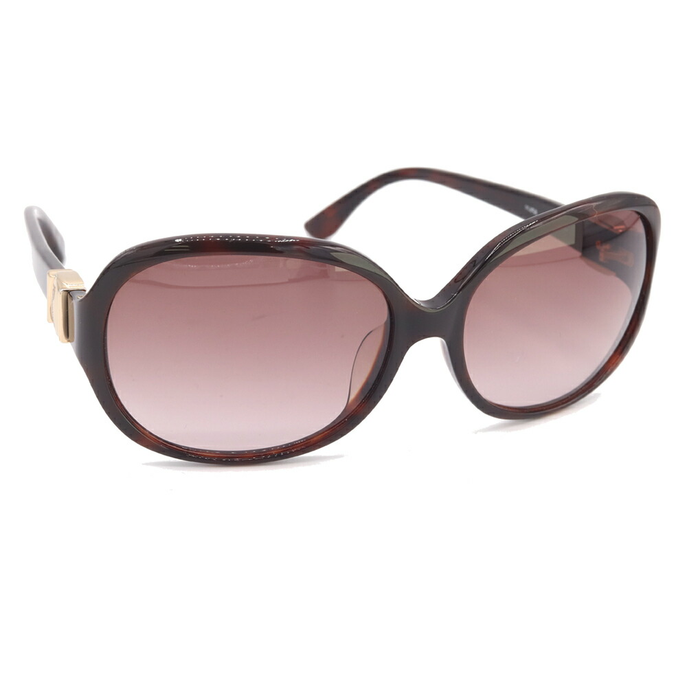 フェラガモ サングラス SF654SA ブラウン クリアブラウン 135 中古 アイウェア メガネ 眼鏡 ロゴ レディース Salvatore Ferragamo