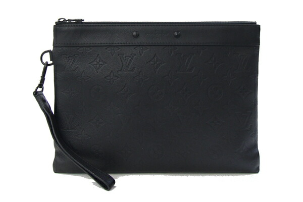 ☆LV☆入手困難☆上品 ショルダー＆クラッチBAG☆Louise☆ Louis Vuitton Black Calfskin Leather Chain Louise Clutch Bag