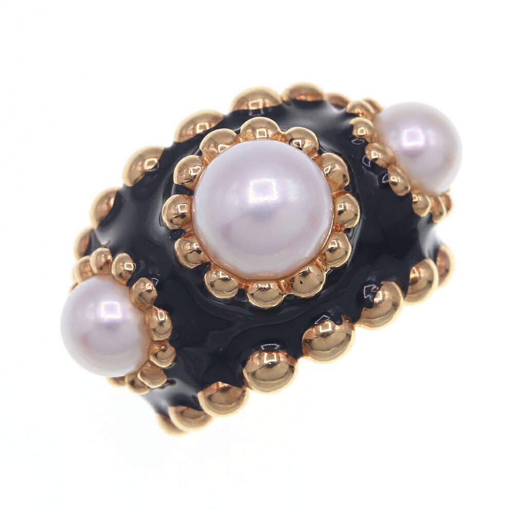 楽天市場】シャネル CHANEL リング パール 11.4mm珠 パール K18YG