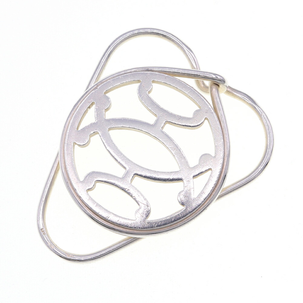 ◯良品 HERMES マネークリップ 札ばさみ エブリン シルバー AG925◯ ◯良品 HERMES マネークリップ 札ばさみ エブリン シルバー AG925◯