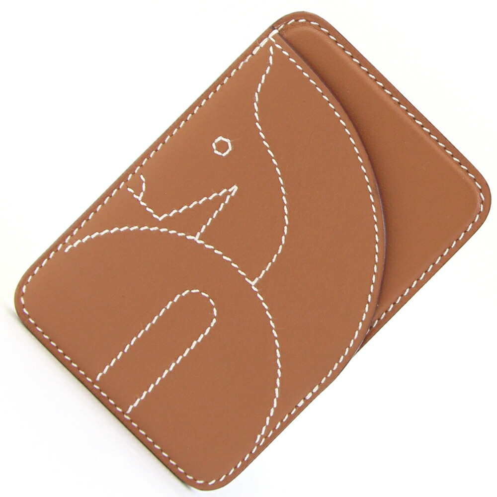 HERMES カードホルダー Cheval MagSafe Card Holder 直営店包装 Horse