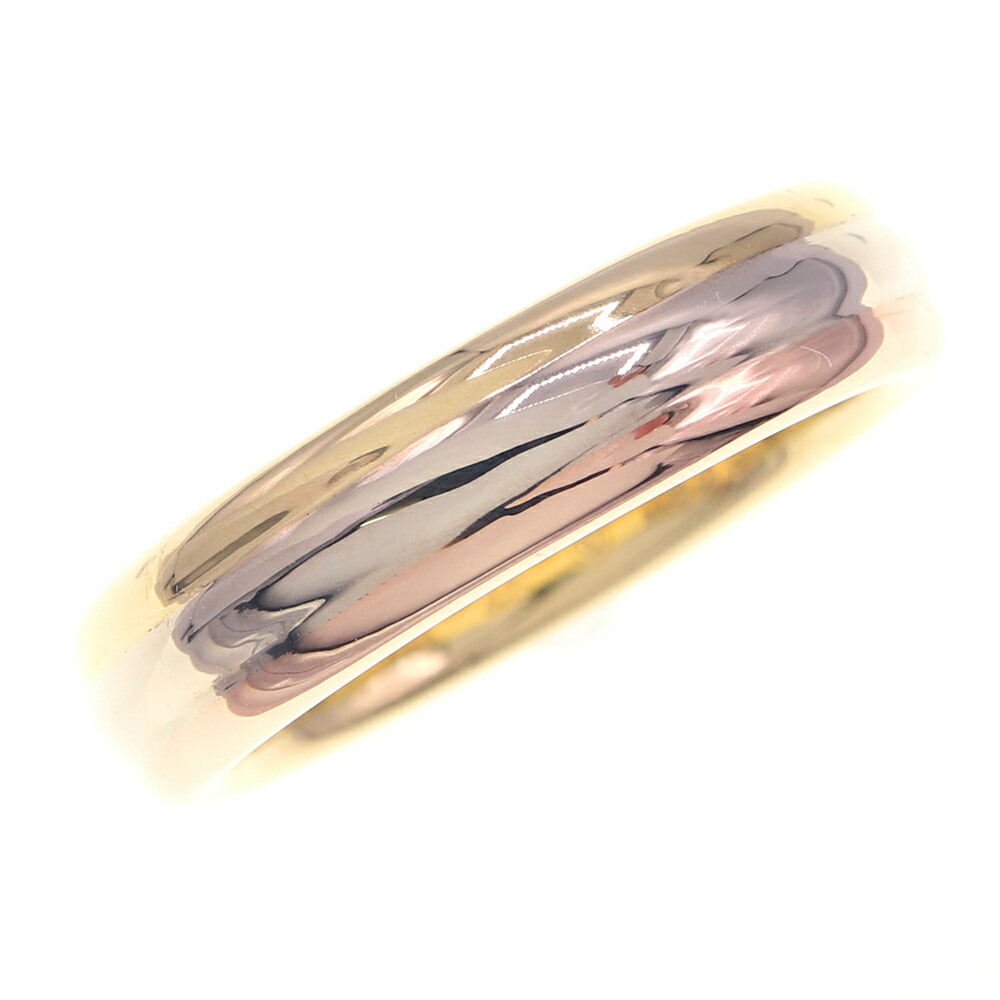 M*7様 値下げしました！　ツイストデザイン トリニティーリング ゴールド　75 CARTIER カルティエ トリニティツイスト リング 指輪 7.5号 18金
