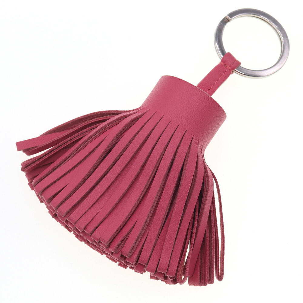 美品 HERMES カルメン キーホルダー チャーム トリコロール レザー HERMES エルメス キーリング カルメントリコロール H079018CJ