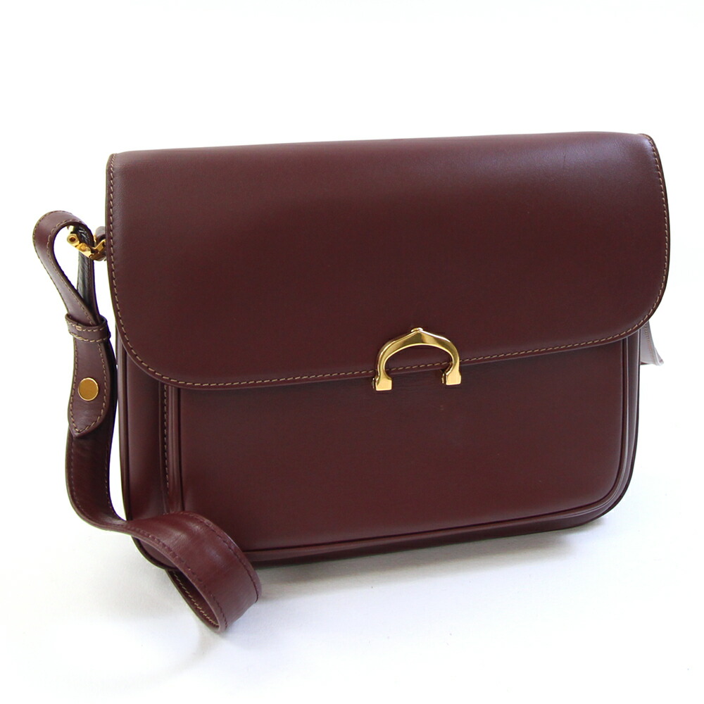 【美品】●Cartier カルティエ ●ショルダーバッグ  肩掛け鞄 収納袋付 Cartier - □新品同様□ Cartier カルティエ マストC レザー