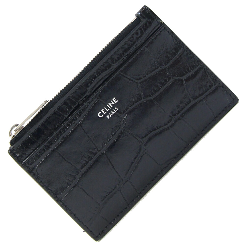 セリーヌ 現行品 ジップ付きコンパクト カードホルダー コインケース ブラック 楽天市場】CELINE セリーヌ コインケース 10F993DMF.38SI メンズ