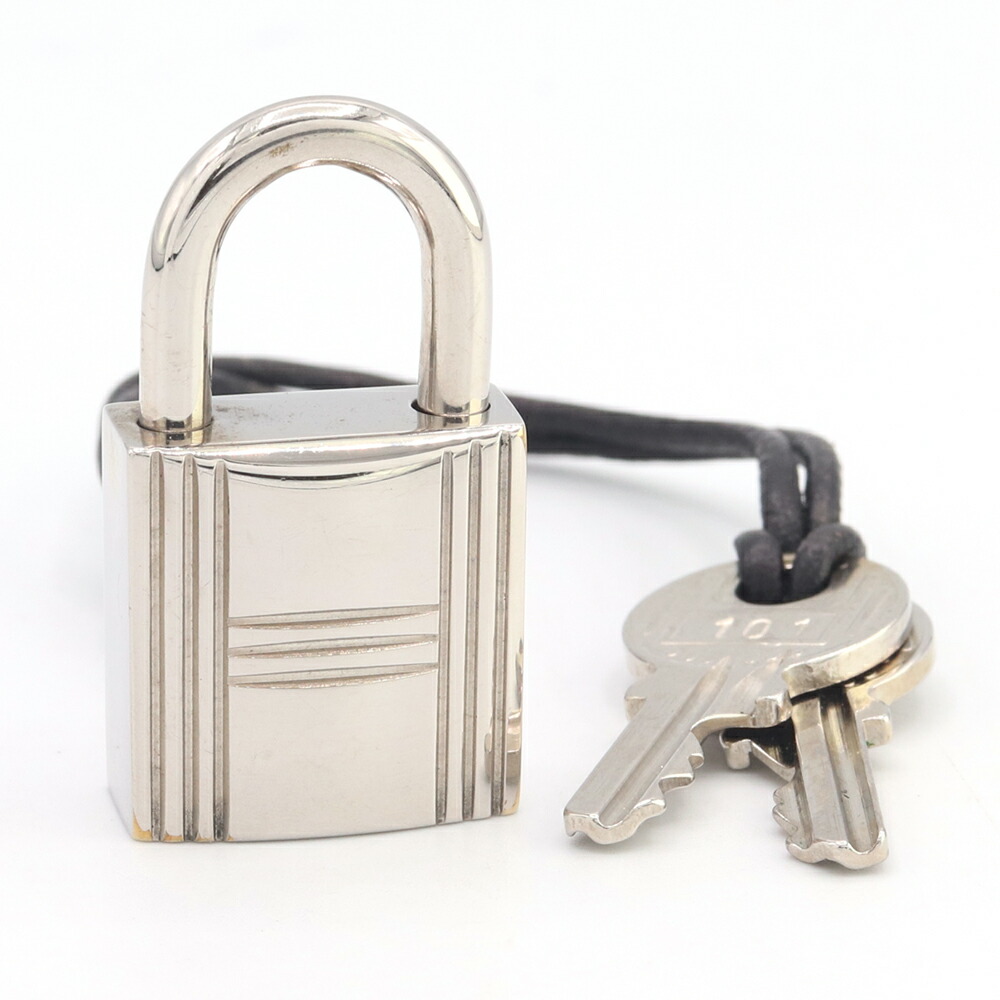 HERMES エルメス カデナ 101 鍵付き 南京錠 シルバー HERMES エルメス カデナ 101 鍵付き 南京錠 シルバー HERMES