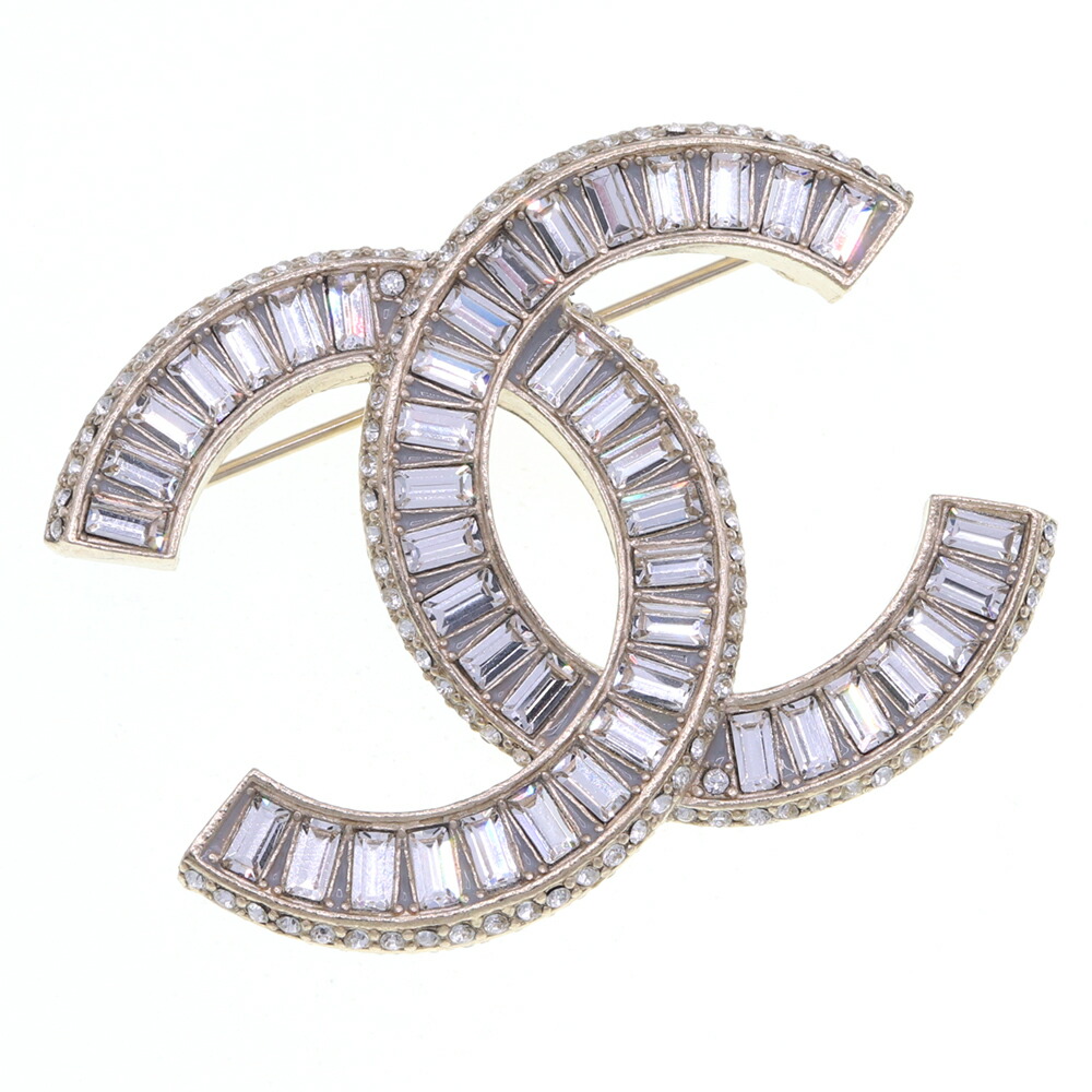 【未使用に近い】シャネル ブローチ ココマーク ヴィンテージ 1109 ヴィンテージシャネル CHANEL ココマーク ブローチ ライン