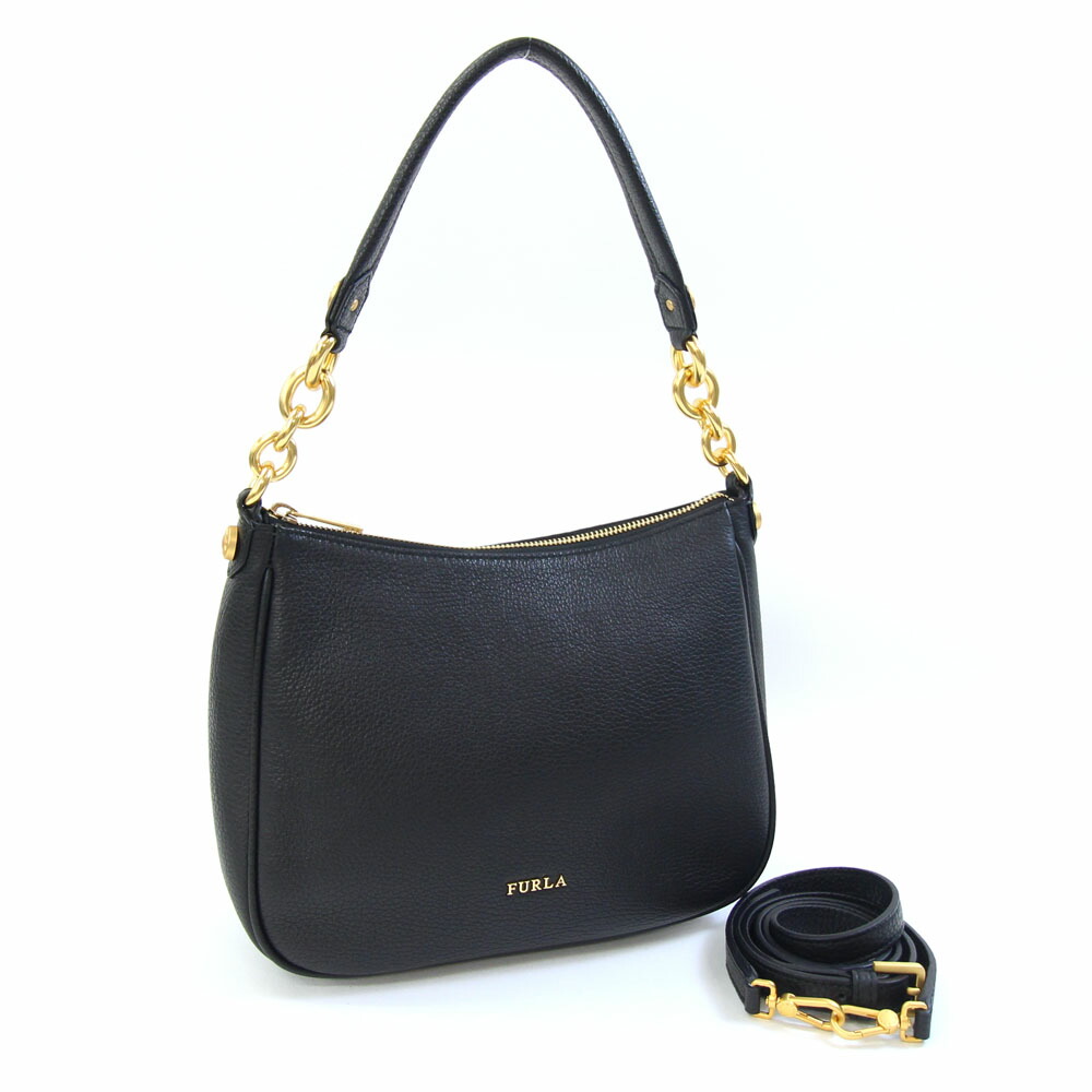 FULRA ショルダーバッグ コメタ S レザー ホーボー　グレー　フルラ FULRA ショルダーバッグ コメタ S レザー ホーボー グレー