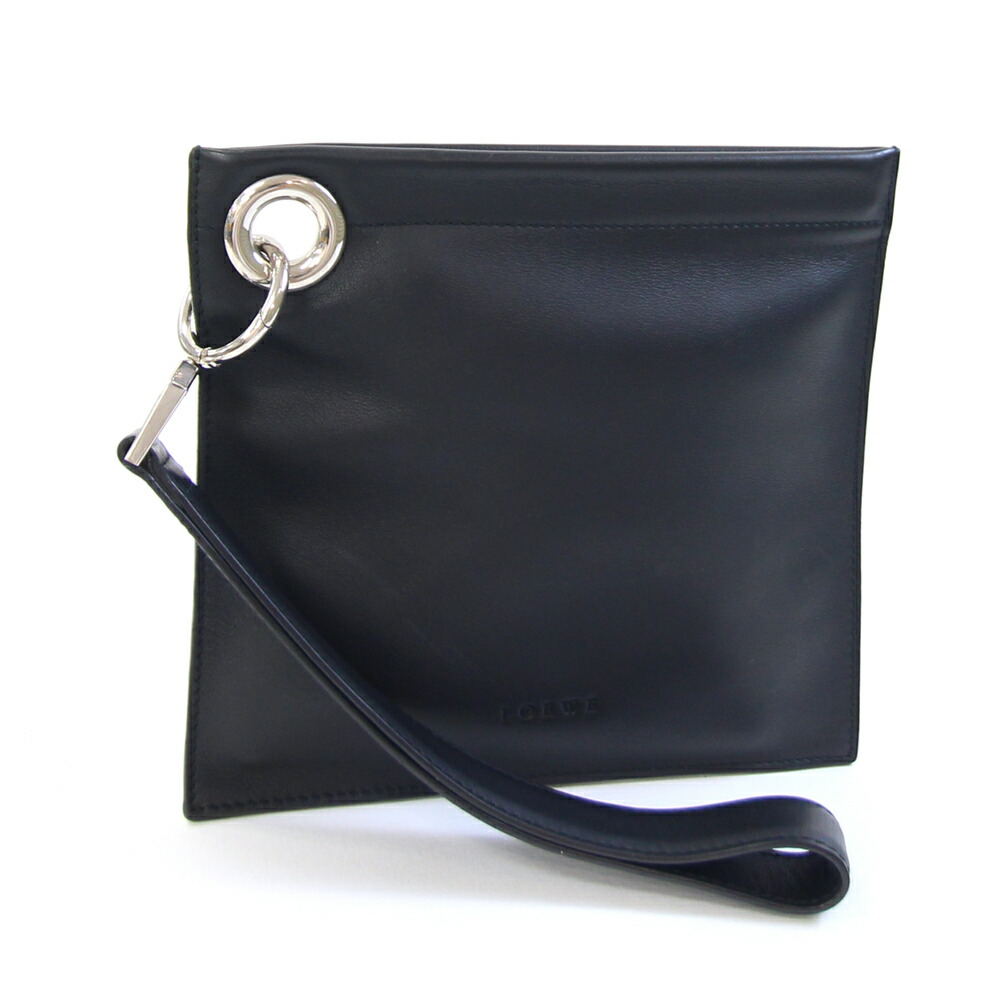 【美品】LOEWE セカンドバッグ アナグラム Tポーチ　レザー ブルー系 楽天市場】【バッグ】LOEWE ロエベ リピートアナグラム エンボス
