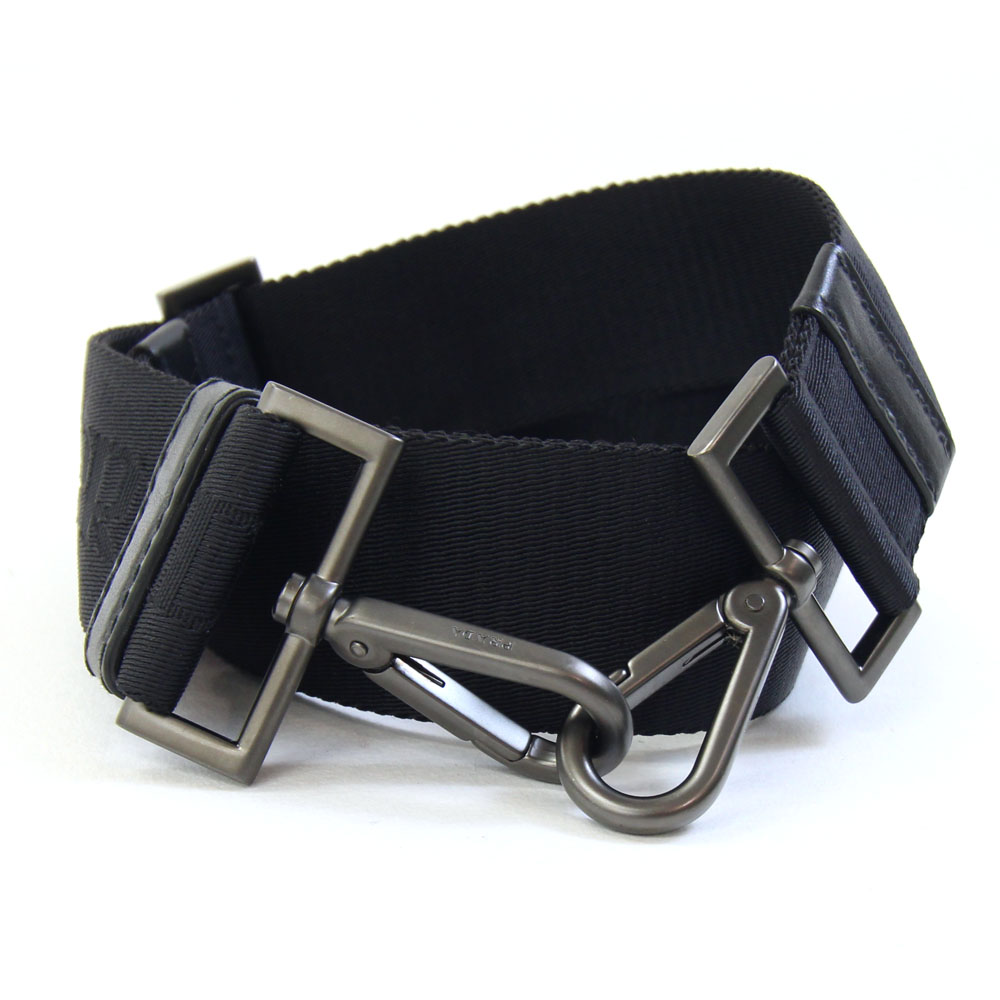 【未使用品】PRADA（プラダ）ショルダーストラップ ブラック／シルバー金具 楽天市場】プラダ ショルダーストラップ ブラック シルバー金具