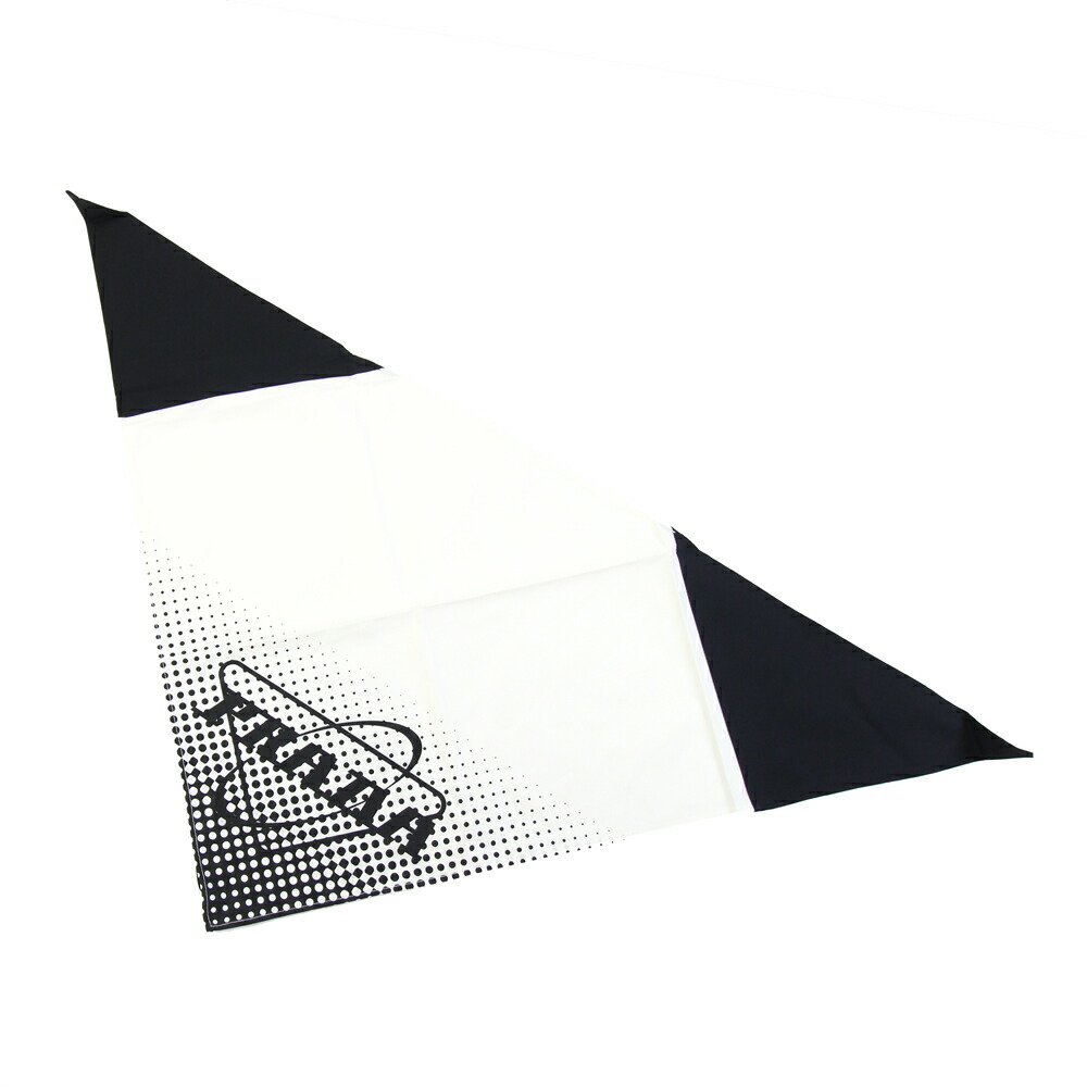 楽天市場】未使用 プラダ PRADA 三角ロゴ フーラード スカーフ 白