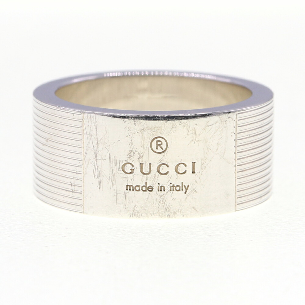 GUCCI　グッチ　GG　シグネチャ　シルバー　リング　925　刻印24 GUCCI グッチ GG シグネチャ シルバー リング 指輪 925 刻印24