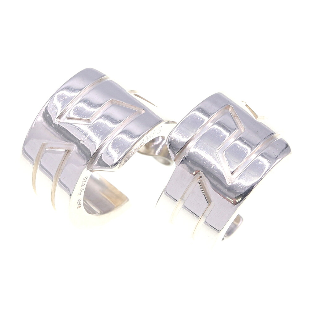 【中古】 エルメス ピアス イタリーク SV スターリングシルバー925 中古 アクセサリー フープ レディース スタッド Hロゴ HERMES | ブランド ブランドアクセサリー ブランド小物 ファッション小物 耳飾り シルバー925 SV925 シルバー シルバーピアス 大ぶり スタッズ リング|夢市場プレミア