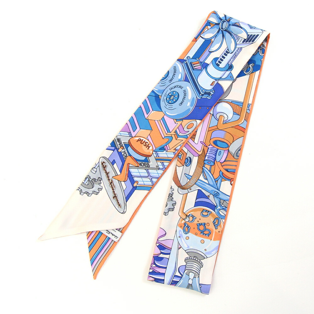 (美品)フェラガモ スカーフ FERRAGAMO フェラガモ スカーフ 32 0907 775294 775295 775296