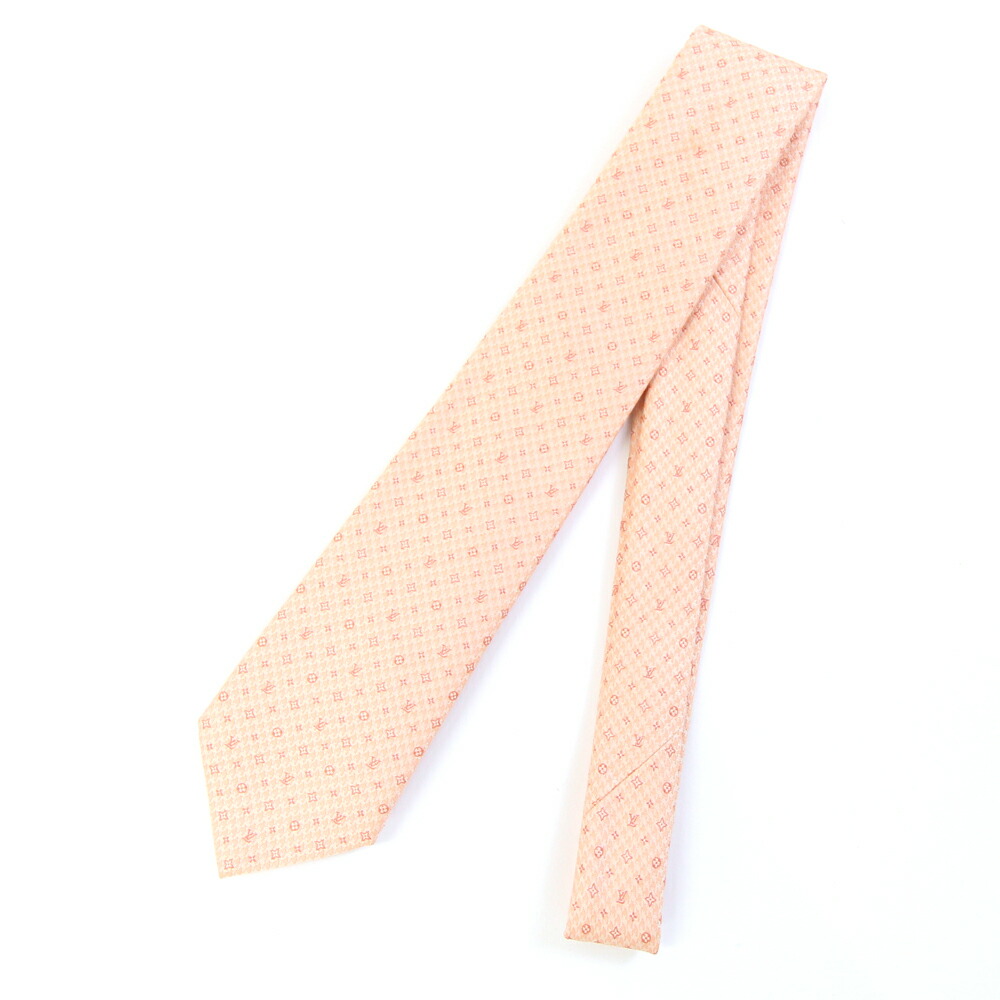 未使用級 現行品 LouisVuitton ルイヴィトン　ネクタイ　モノグラム 未使用級✨️ネクタイ LOUIS VUITTON 現行 モノグラム ストライプ V