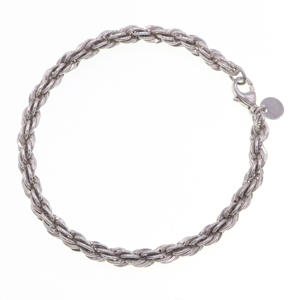 楽天市場】ティファニー ツイスト ロープ ブレスレット シルバー/K14YG