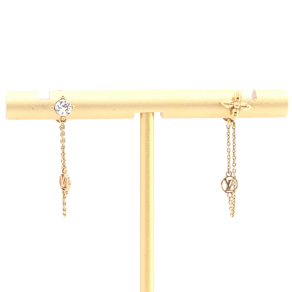 楽天市場】【美品】ルイヴィトン ピアス M01140 フープ マイLVチェーン