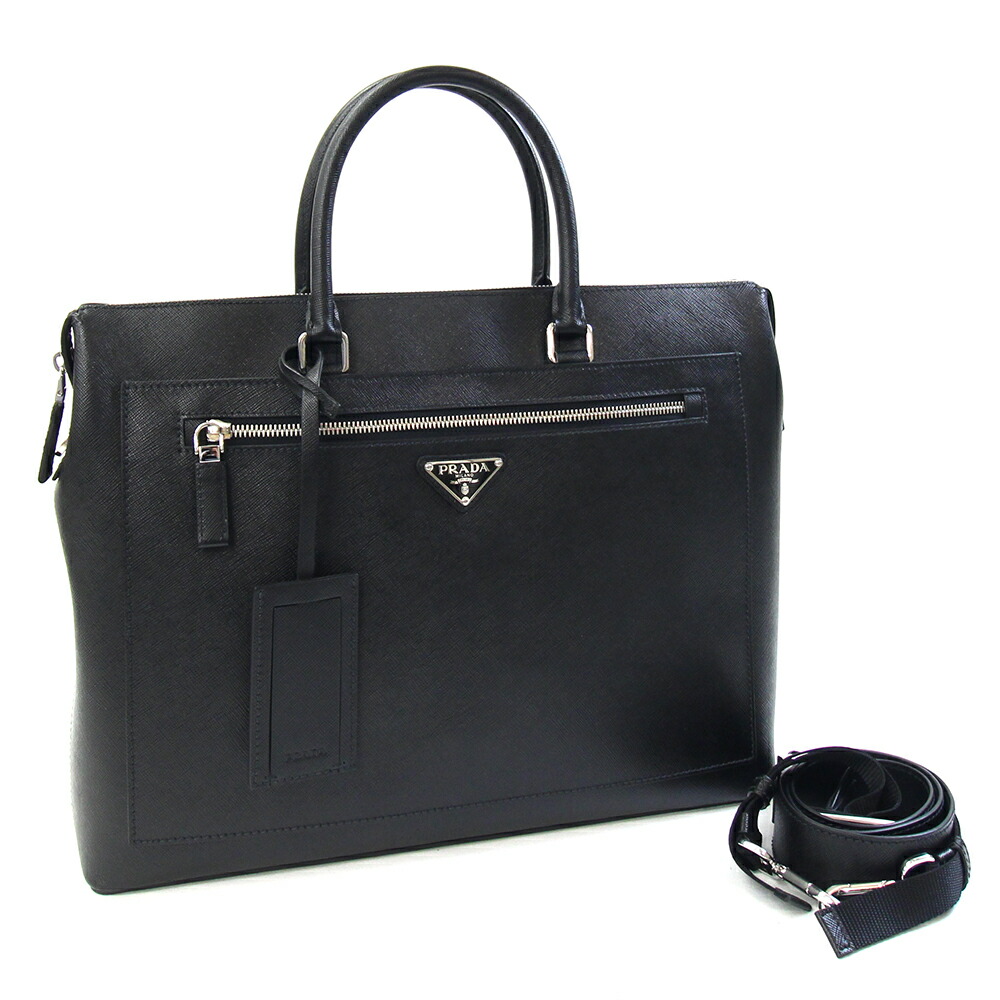 超美品 PRADA ブラック ビジネスバッグ 楽天市場】プラダ バッグ メンズ ブリーフケース ビジネスバッグ