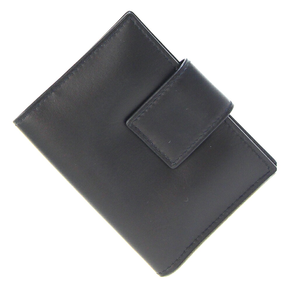【中古】 プラダ カードケース M21 ブラック レザー 中古 カードホルダー パスケース メンズ レディース PRADA | 名刺ケース 名刺入れ カード入れ ブランド ブランドカードケース プラダカードケース 革 本革 革カード入れ ポケット カードファイル ミニ ファイル カード