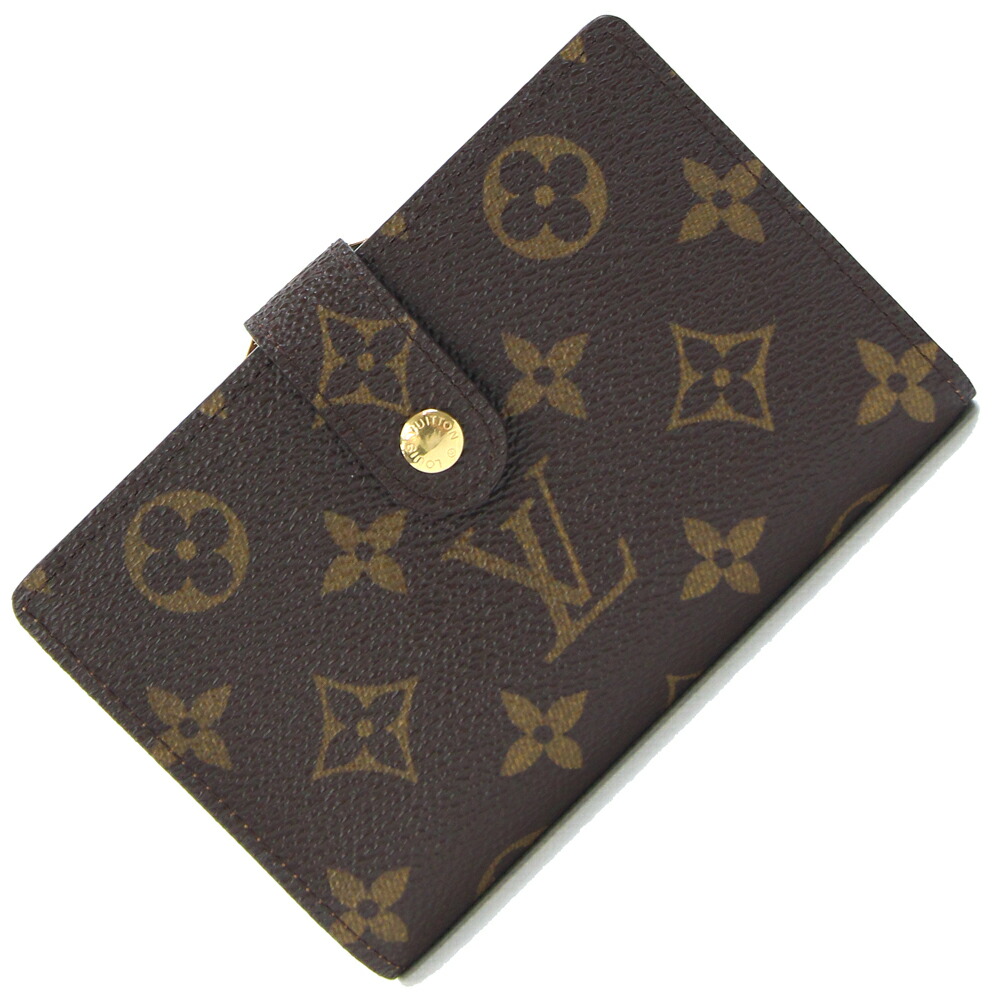 ルイヴィトン ポルトフォイユ ヴィエノワ 二つ折り がま口財布 モノグラム 楽天市場】ルイヴィトン 二つ折りがま口財布(小銭入れあり) モノグラム