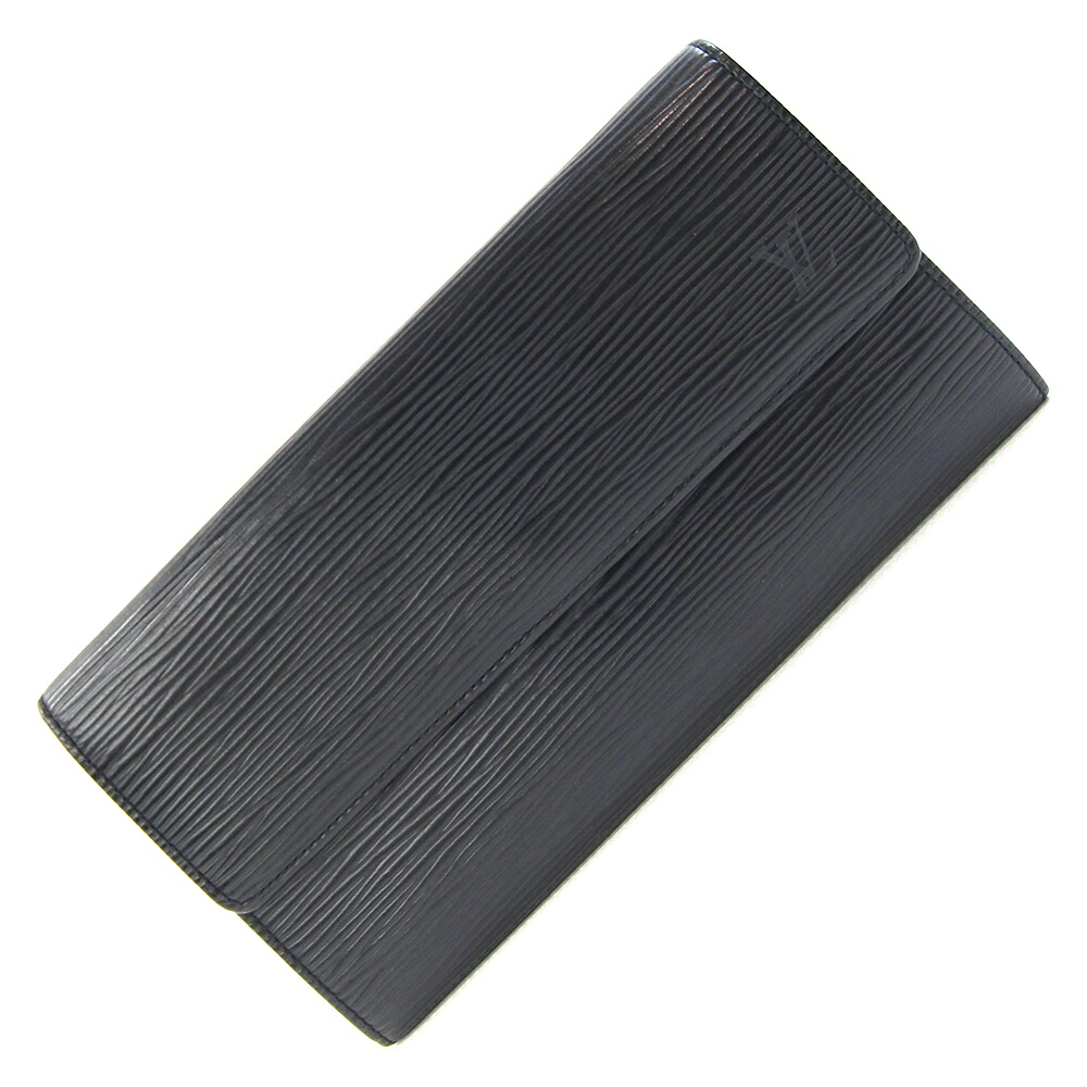【中古】 ルイヴィトン 二つ折り長財布 エピ ポルトモネ クレディ M63572 クリールブラック/ノワール 中古 旧型 カードポケットなし ロングウォレット 財布 ブラック LV レディース LOUISVUITTON | ルイ・ヴィトン ヴィトン ルイビトン ビトン lv LOUIS VUITTON ブランド｜夢市場プレミア
