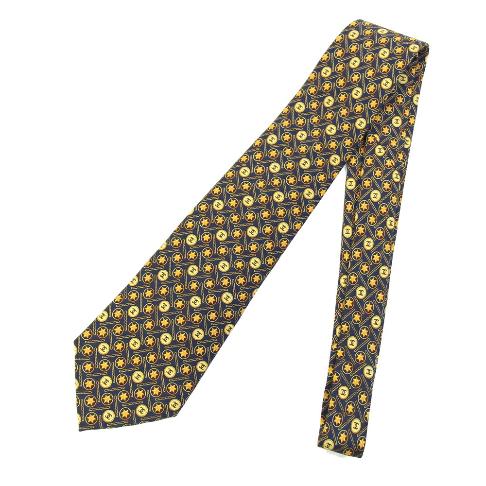 楽天市場】CHANEL シャネル ネクタイ シルクタイ ロゴ ウェーブ