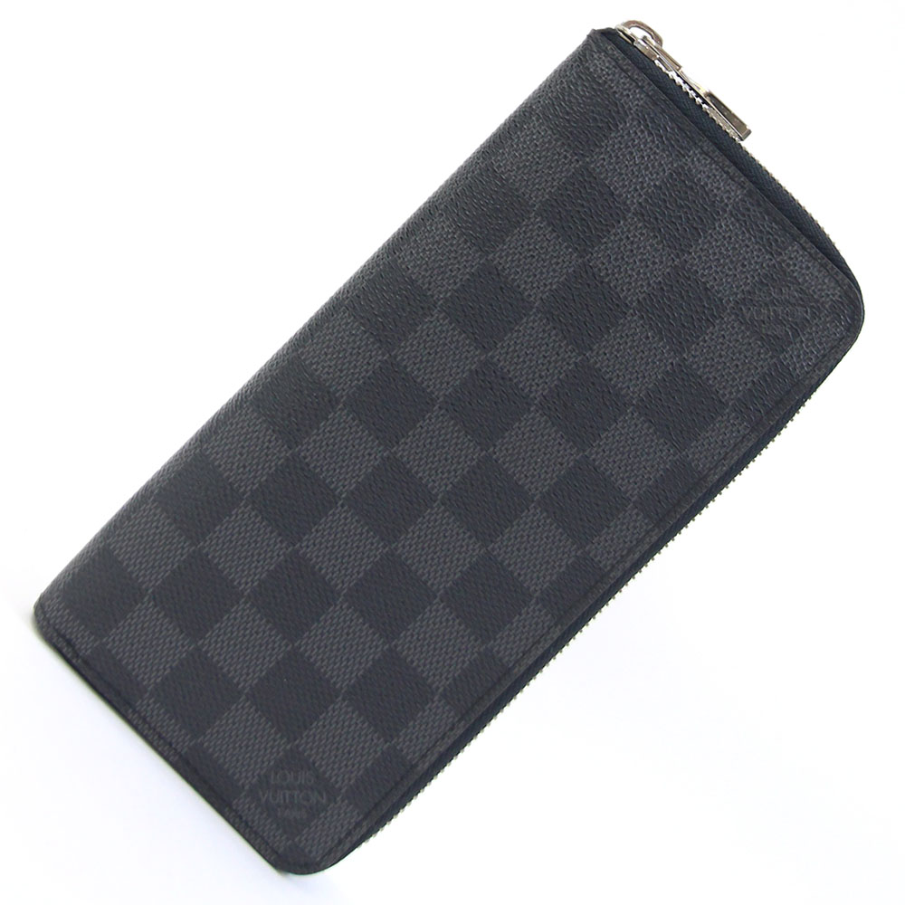 【中古】 ルイヴィトン ラウンドジッパー長札入れ ダミエ グラフィット ジッピーウォレット ヴェルティカル N63095 中古 ロングウォレット 札入れ メンズ 成人男性 LOUIS VUITTON | ルイ・ヴィトン ヴィトン ルイビトン ビトン lv LOUISVUITTON ブランド名 ブランド名札入れ ジッパー メンズ財布-財布・ケース