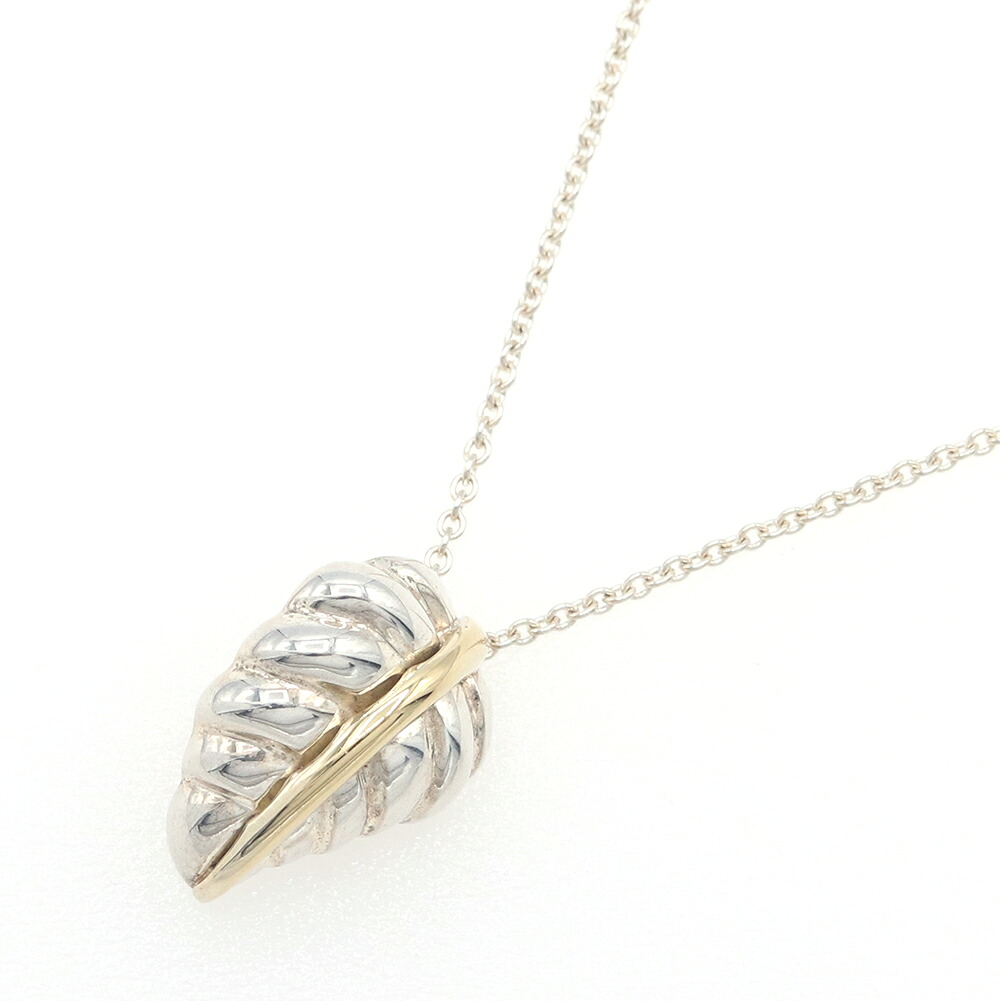 【中古】 ティファニー ネックレス リーフ SV スターリングシルバー925 750 YG 中古 コンビ アクセサリー レディース TIFFANY＆CO | Tiffany ティファニーネックレス ブランド アクセサリーブランド シルバー シルバーネックレス シルバー925 SV925 ヴィンテージ ペンダント｜夢市場プレミア 22,350円