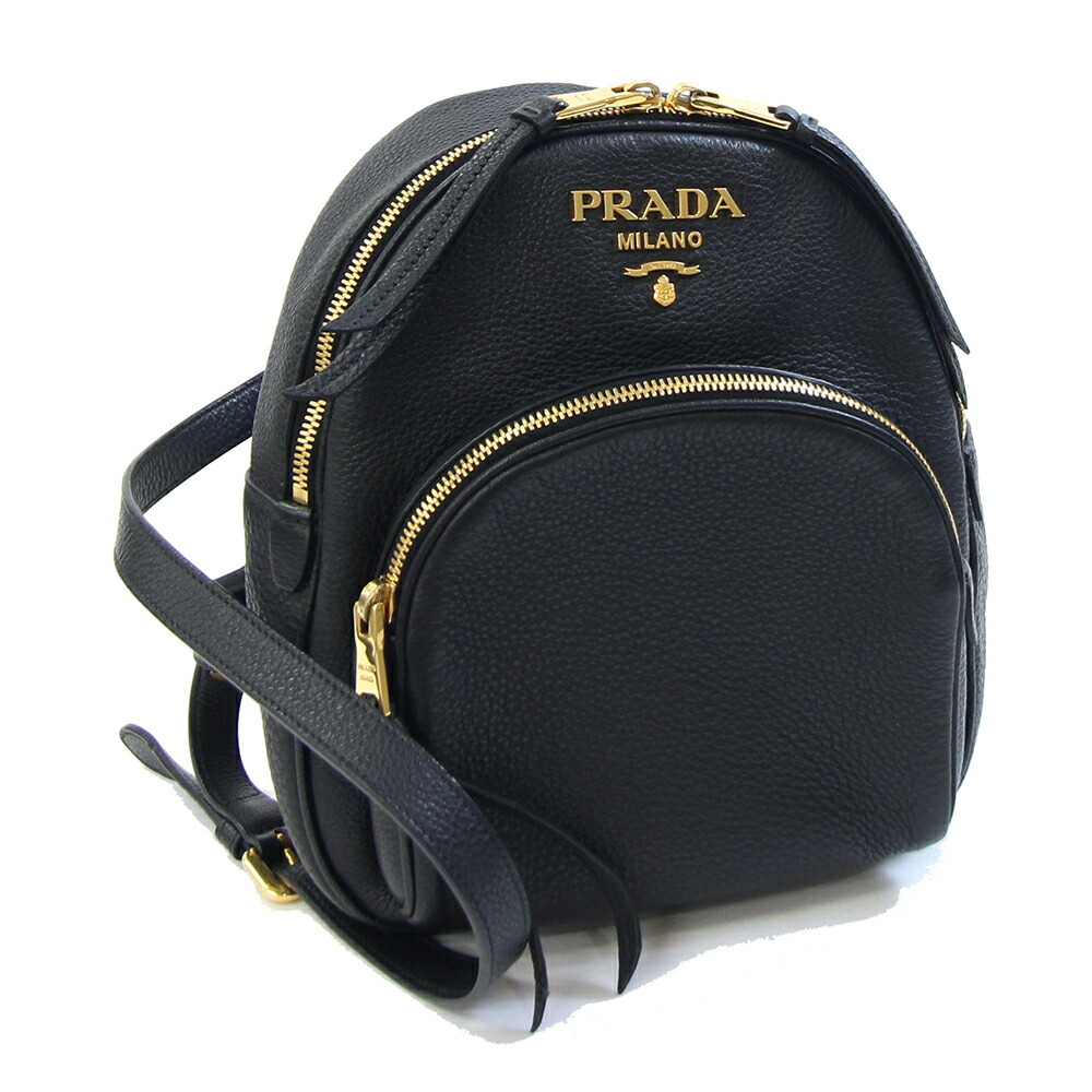 【中古】 プラダ うしろ側容器に並べる 1BZ051 黒いこと なめし革 中古 ミニ背嚢 鞄 ロゴタイプ レディース 亭主もち PRADA | プラダバッグ プラダバック プラダリュック ブランド名 御徒面子 うしろ側 袋 背嚢 背嚢 ブランド名御徒面子 ブランド名うしろ側 ブランド名袋 なめし革御徒面子