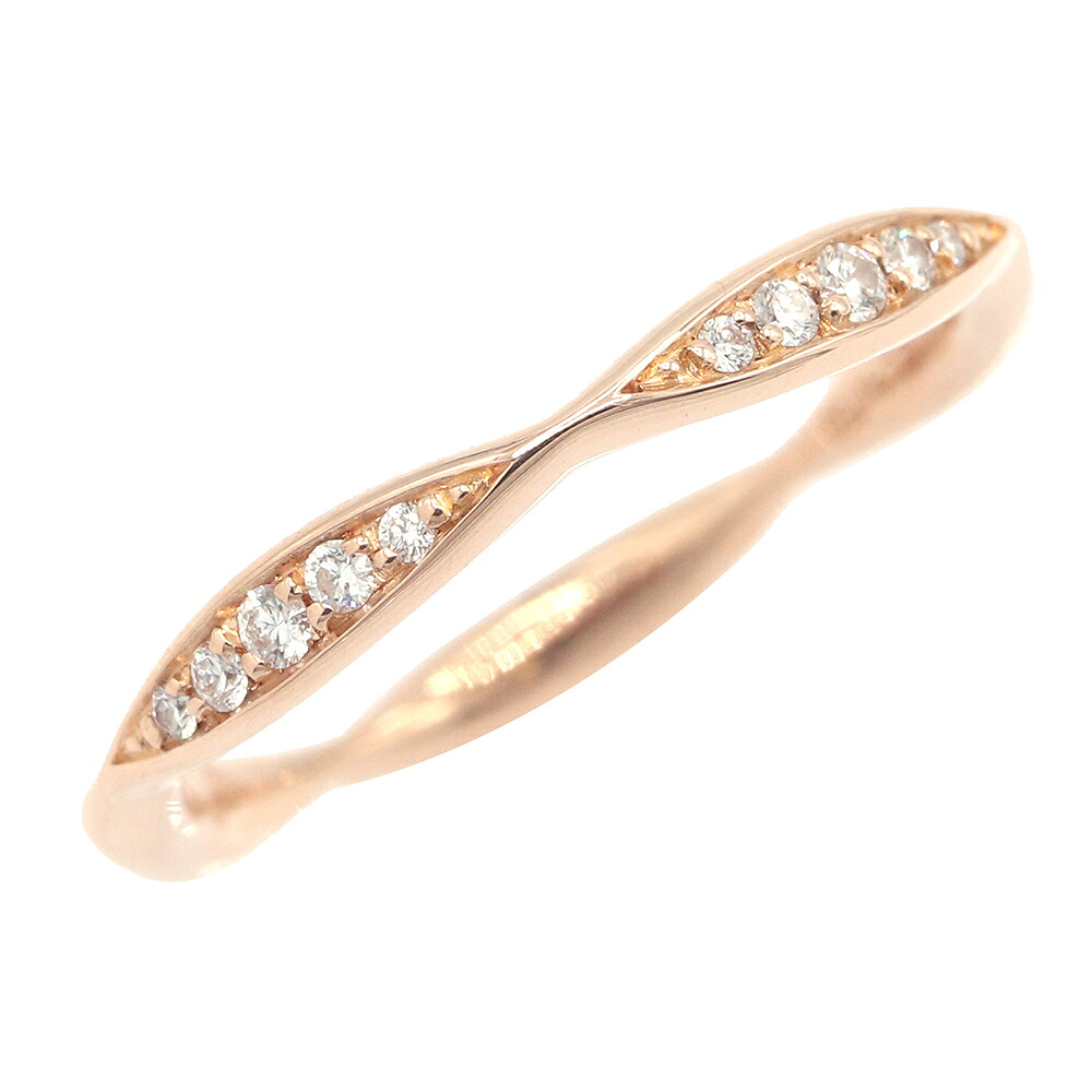 【中古】 シャネル 輪っか カメリア寄せあわせ ハーフエタニティ 10P金剛石 J10836 750 PG 大きさ50 中古 指環 華燭の典 レディース 宝飾品 貴石 付属物 CHANEL | ブランド名 ring ブランド名付属物 マリッジリング 二分の一 エタニティリング 金剛石 18k