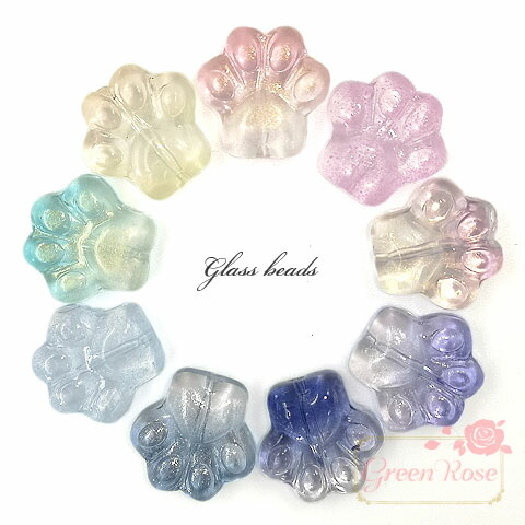 ルナ　ビーズ 楽天市場】ルナフラッシュ8mm 全9色 4個 ガラスビーズ フロスト