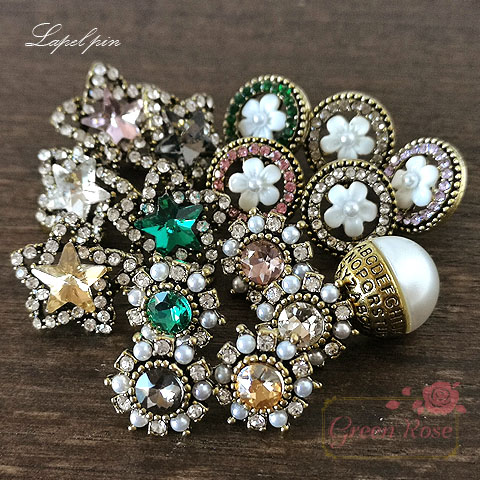 レアストーン☆JULIANA☆ギブレ&モールデッドガラス☆フラワーブーケブローチ フラワーブーケブローチ（W5V34522＿＿） | TO BE CHIC