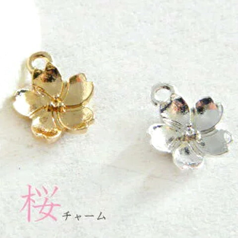 楽天市場】サクラのチャームセット 金属チャーム ランダム10個入り 桜