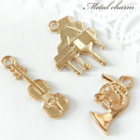 楽器型BRASS製オーダーネームアクセサリー　バイオリン型アクセサリー3種類 2025 ハンドメイド・手芸 楽器型BRASS製オーダーネーム