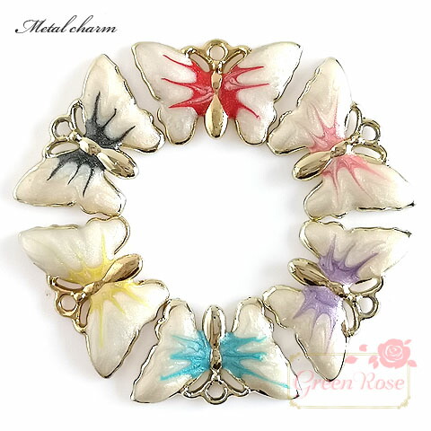 楽天市場】プラスチックパーツ クリアカラーバタフライ 10個 蝶 立体