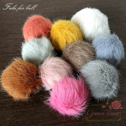 楽天市場】ファーボールチャーム 4個 25mm〜27mm ヒョウ柄 アニマル 冬