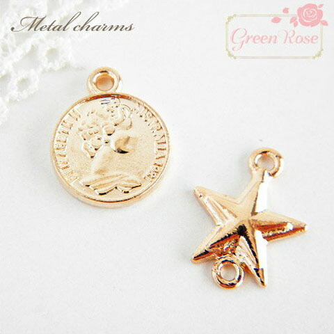 楽天市場】金属チャーム スター 10個 コネクター 星 宇宙 アクセサリー