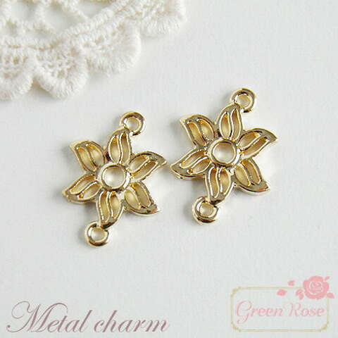 楽天市場】金属チャーム スター 10個 コネクター 星 宇宙