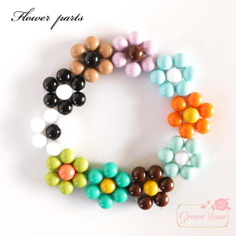 デコパーツ D580【1個】 うさぎドーナツ デコパーツ 【6色展開】 | デコパーツと