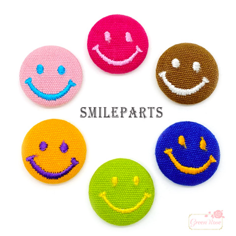 楽天市場】スマイル ニコちゃん 立体フェイス 貼付け デコパーツ 全4色