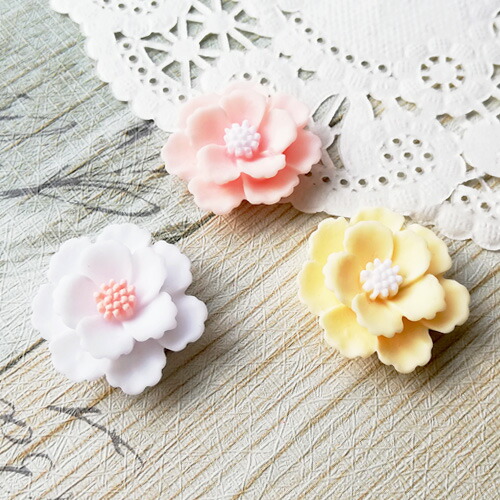 フラワーパーツ100個 楽天市場】フラワーパーツ クリアカラー 全11種 小60個・中40個・大20