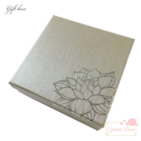 楽天市場】ギフトボックス 蓮 シルバー箔押し 約55×55mm 1個